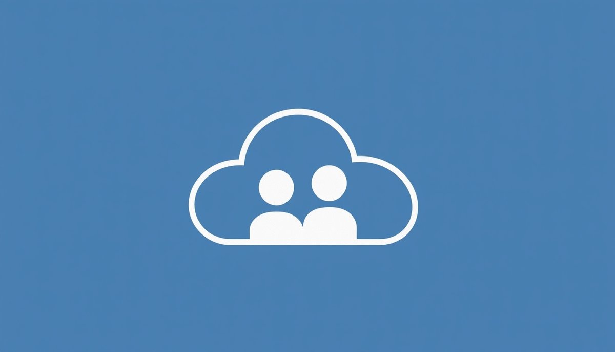 Ecosistema Divi con herramientas de colaboración en equipo y almacenamiento en la nube para proyectos web Herramientas colaborativas y almacenamiento cloud del ecosistema Divi en ilustración minimalista