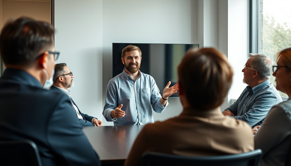 Fundador presentando métricas crecimiento para aumento salario
