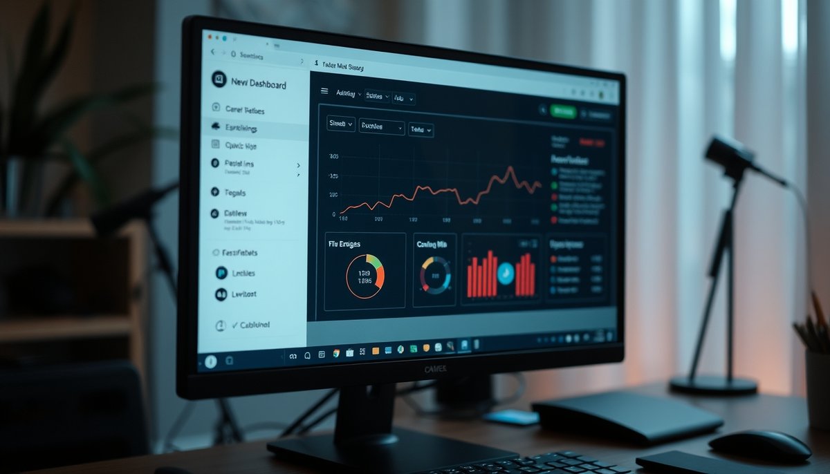 Dashboard SaaS mostrando métricas MRR, costos de adquisición y flujos de pago en tiempo real