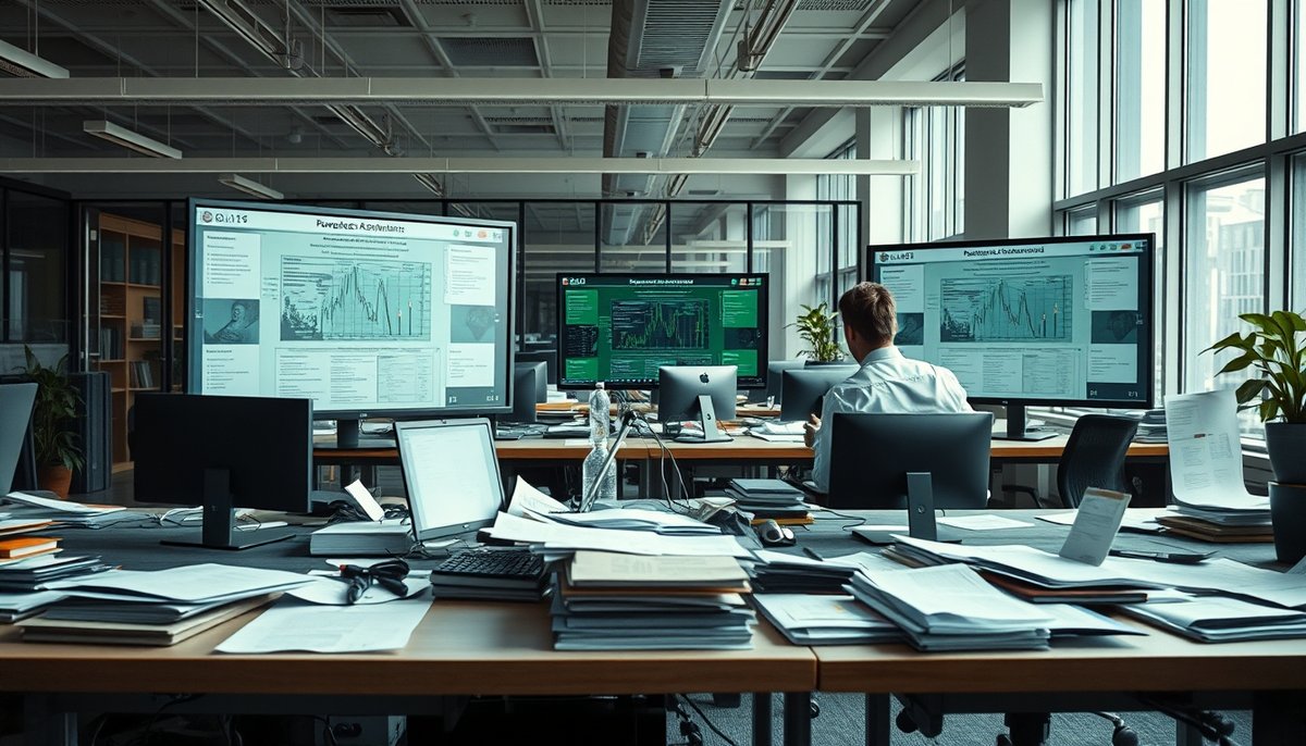 Equipo RRHH revisando parsing de CV automático en monitores de oficina