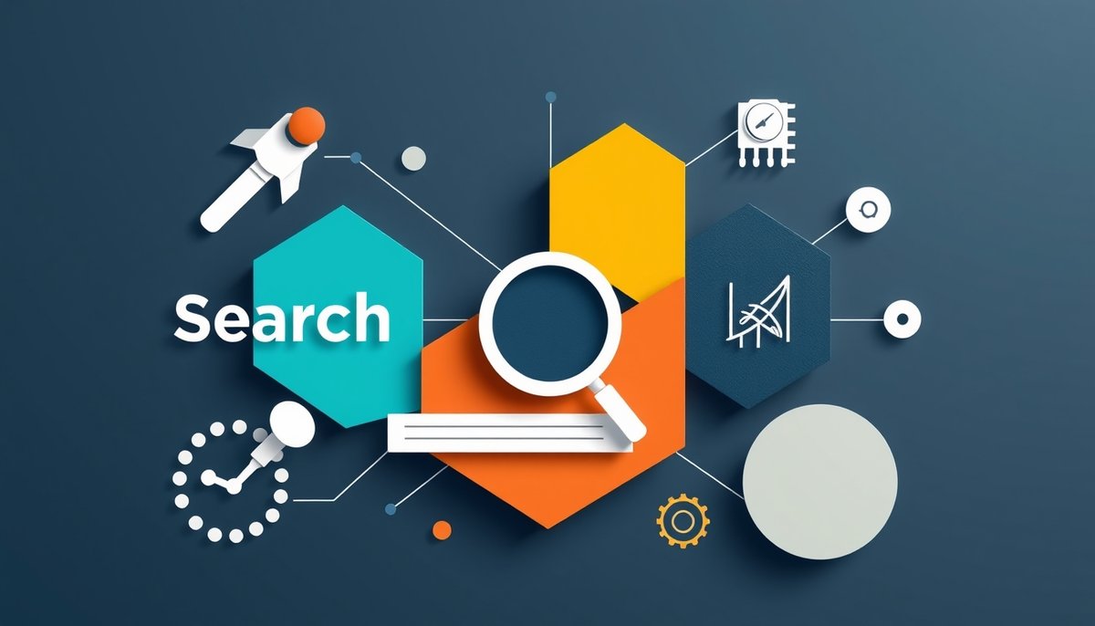 Herramientas SEO nativas de Divi 5 para optimización automática y mejora del posicionamiento web Optimización SEO integrada Divi 5 con símbolos de posicionamiento web minimalistas