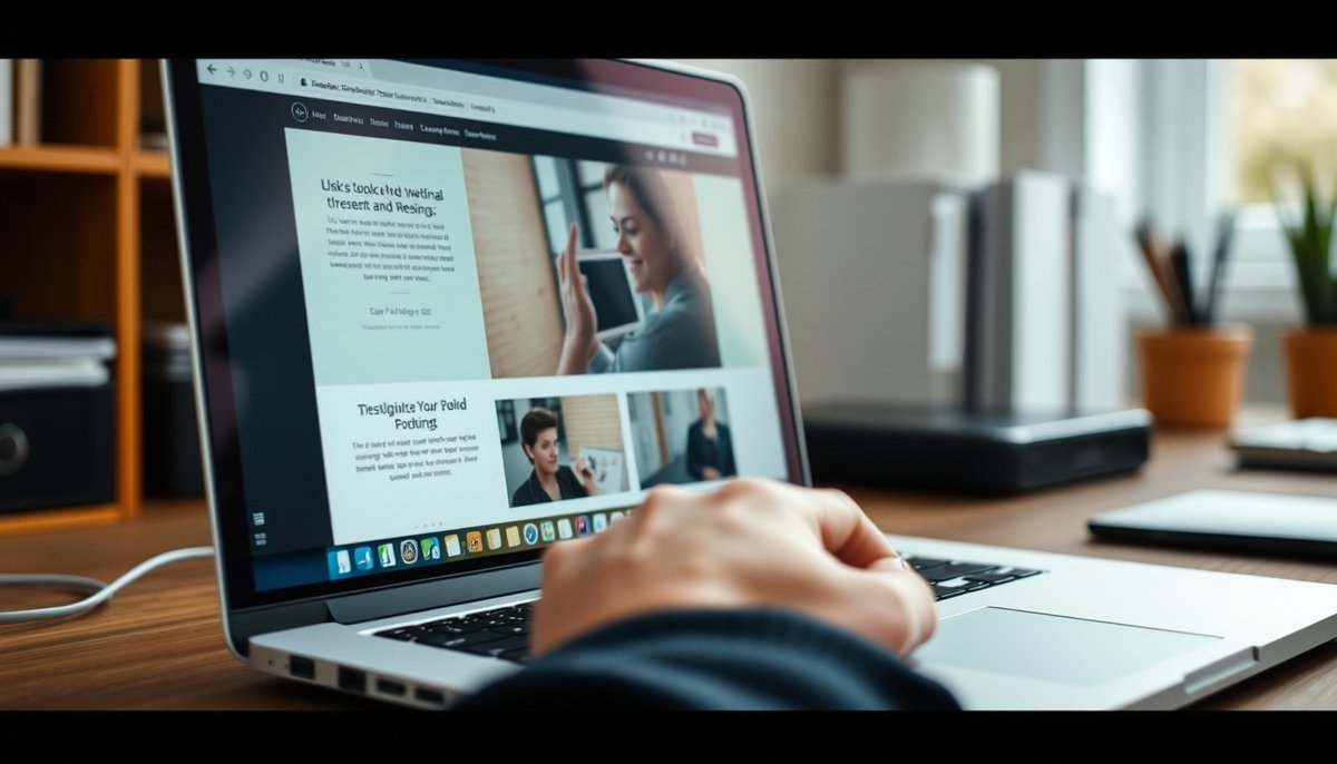 Editor Gutenberg WordPress con bloques de contenido y diseño minimalista nativo