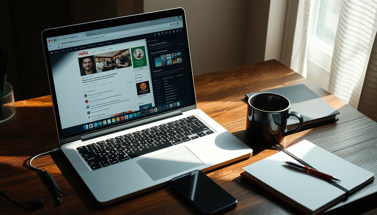 Herramientas SEO Ahrefs, SEMrush, Majestic y Moz abiertas en laptop para análisis