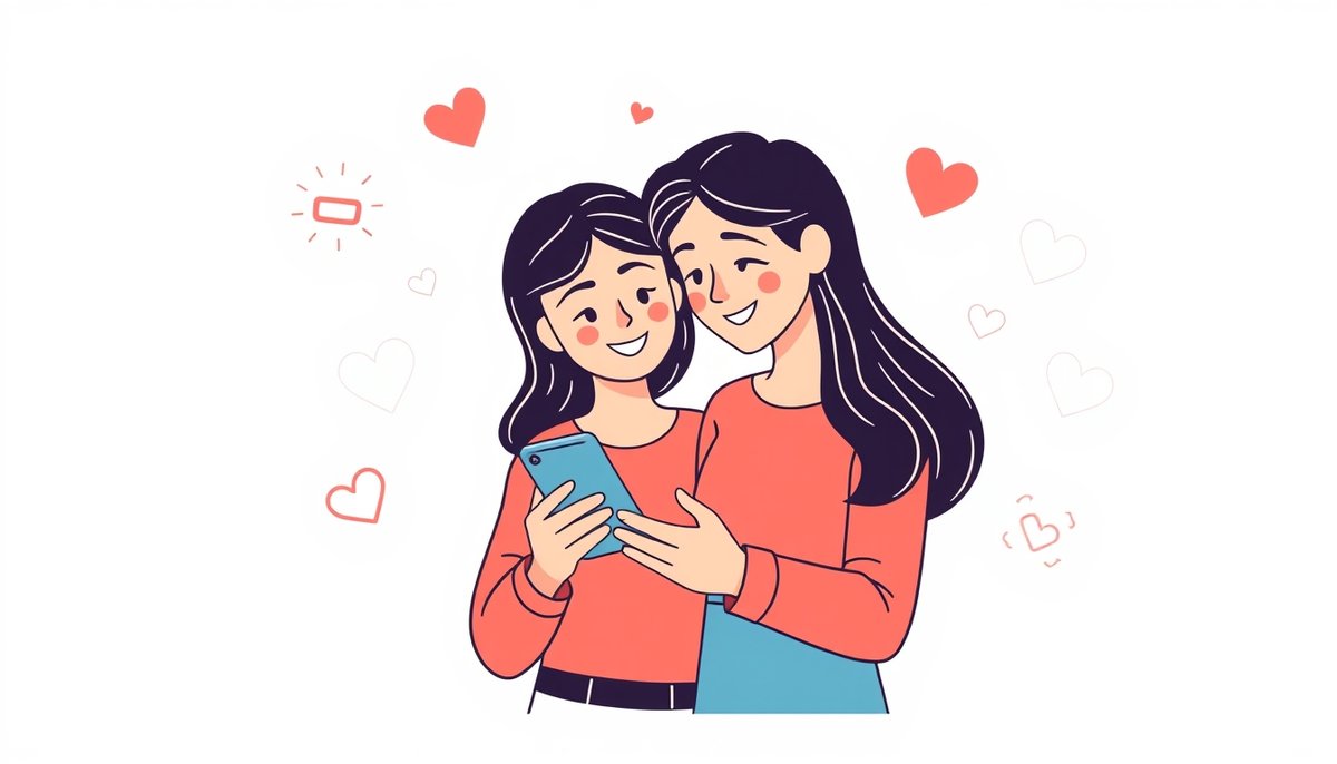 Pareja usando app Fuego con elementos juego e interacción