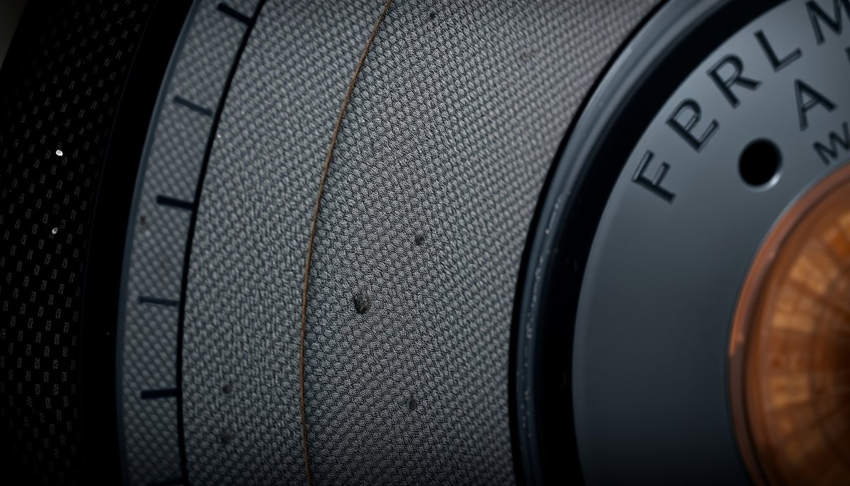 Disco freno Fórmula 1 carbono composite con patrones superficiales uso intensivo