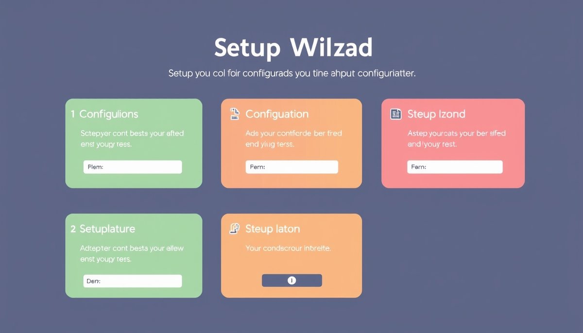 Wizard de configuración inicial de Yoast SEO mostrando los 5 pasos: tipo de sitio, perfiles sociales y ajustes de optimización Asistente configuración Yoast SEO: 5 pasos setup inicial WordPress