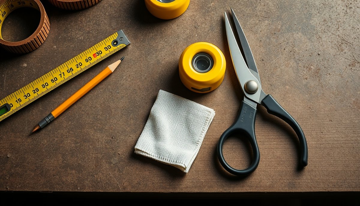 Herramientas esenciales para instalar paneles decorativos: nivel, cúter, rodillo