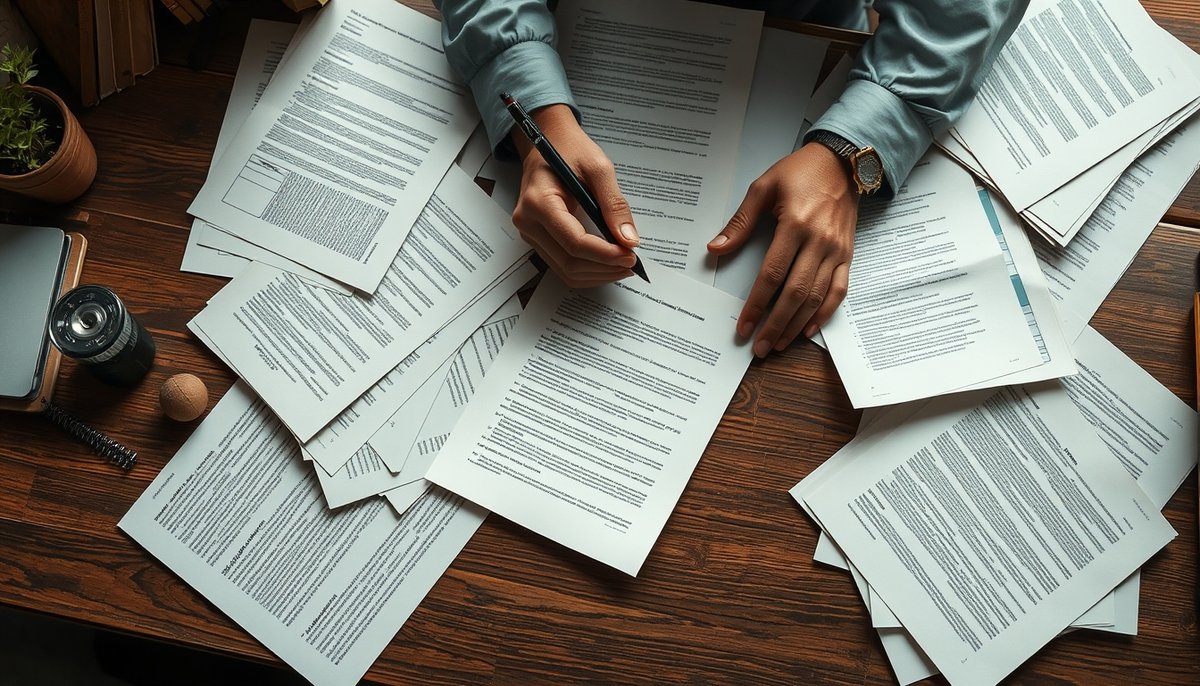 Cronograma proceso fundraising y documentos planificación en escritorio
