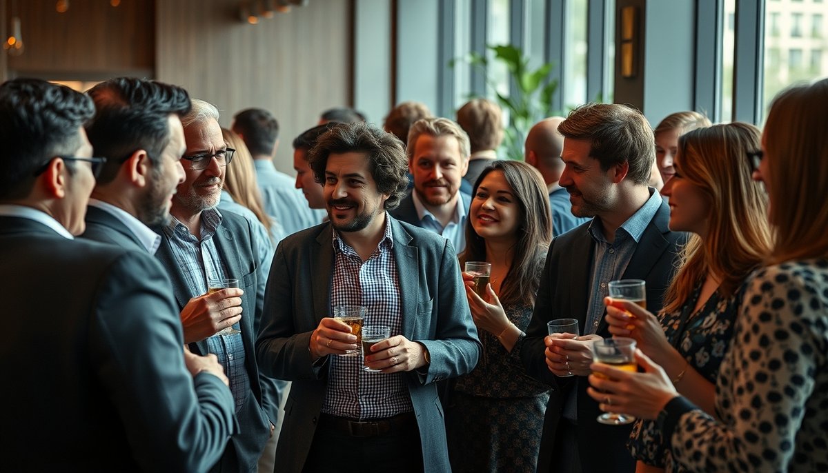 Networking entre inversores y emprendedores en evento The Venture Studio