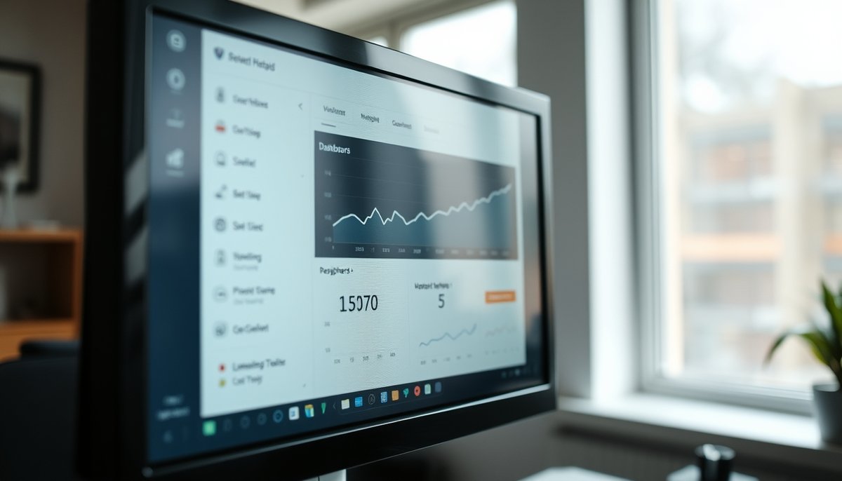 Dashboard CRM con IA mostrando flujos de trabajo automatizados y análisis de datos