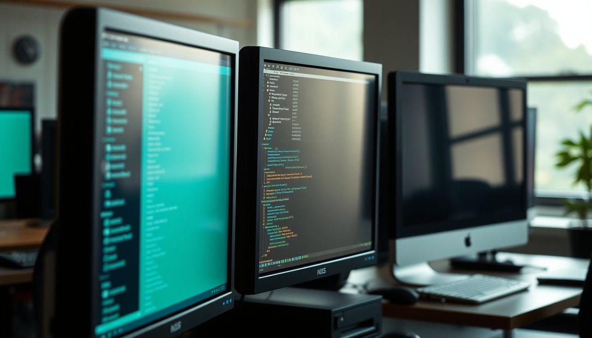 Comparación de interfaces de Stable Diffusion, Craiyon y Artbreeder en pantallas múltiples