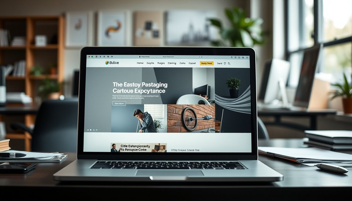 Sitio web profesional mostrando principios E-A-T y credibilidad