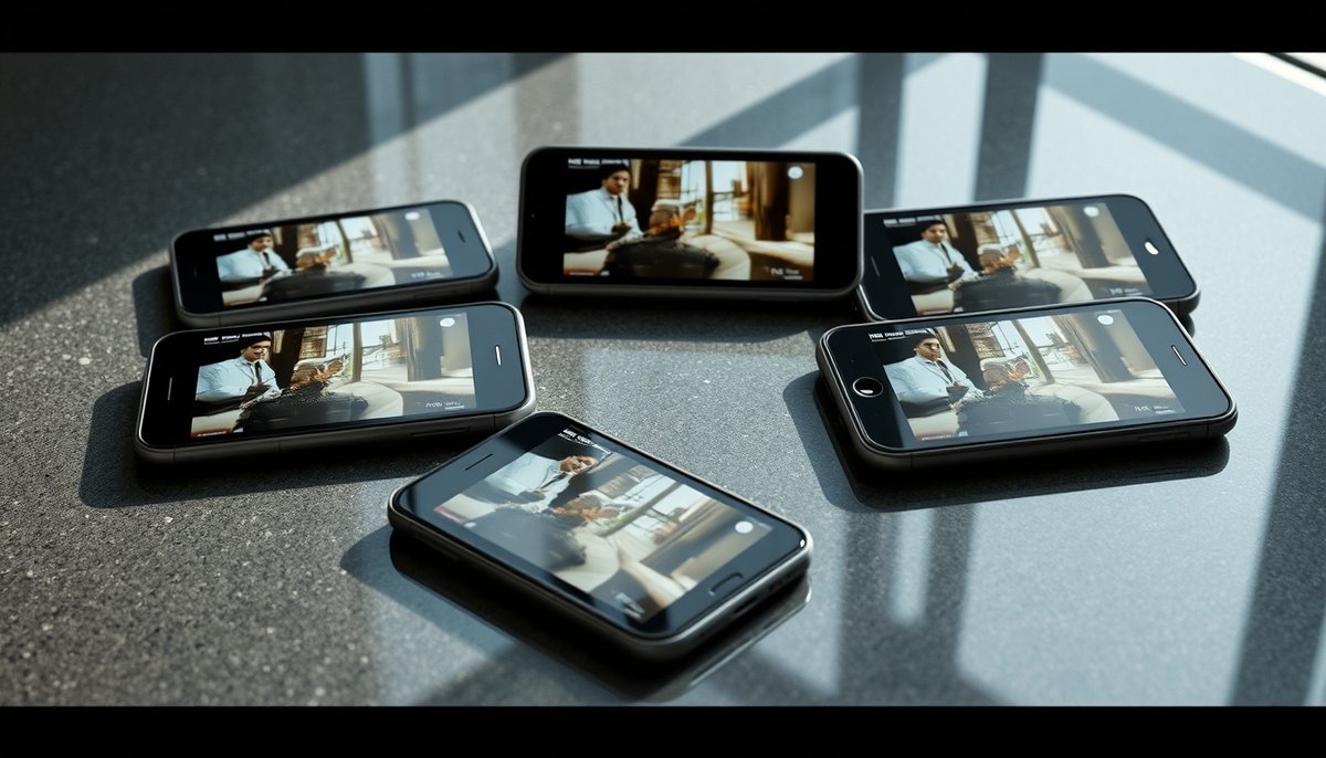 Videos virales generados con IA mostrando métricas de engagement
