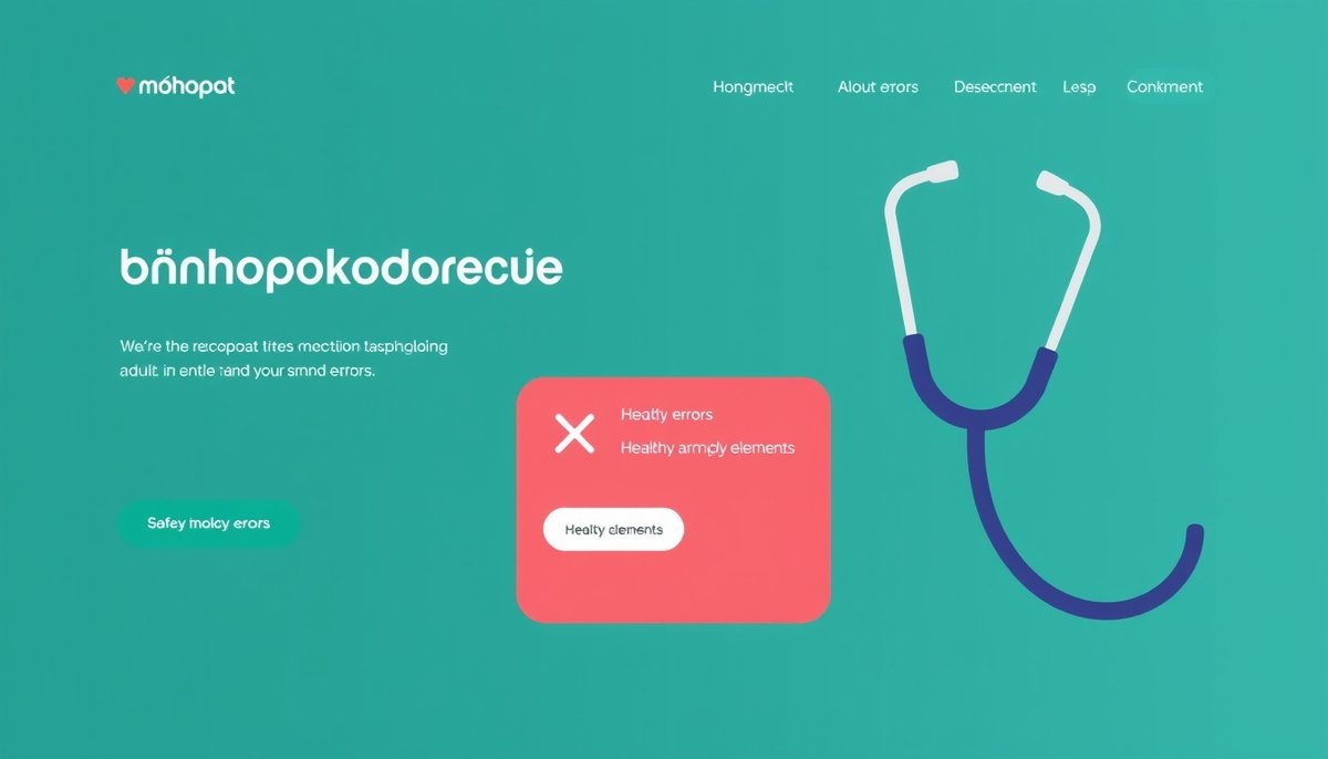 Auditoría técnica SEO con indicadores de errores 404 y problemas de velocidad web