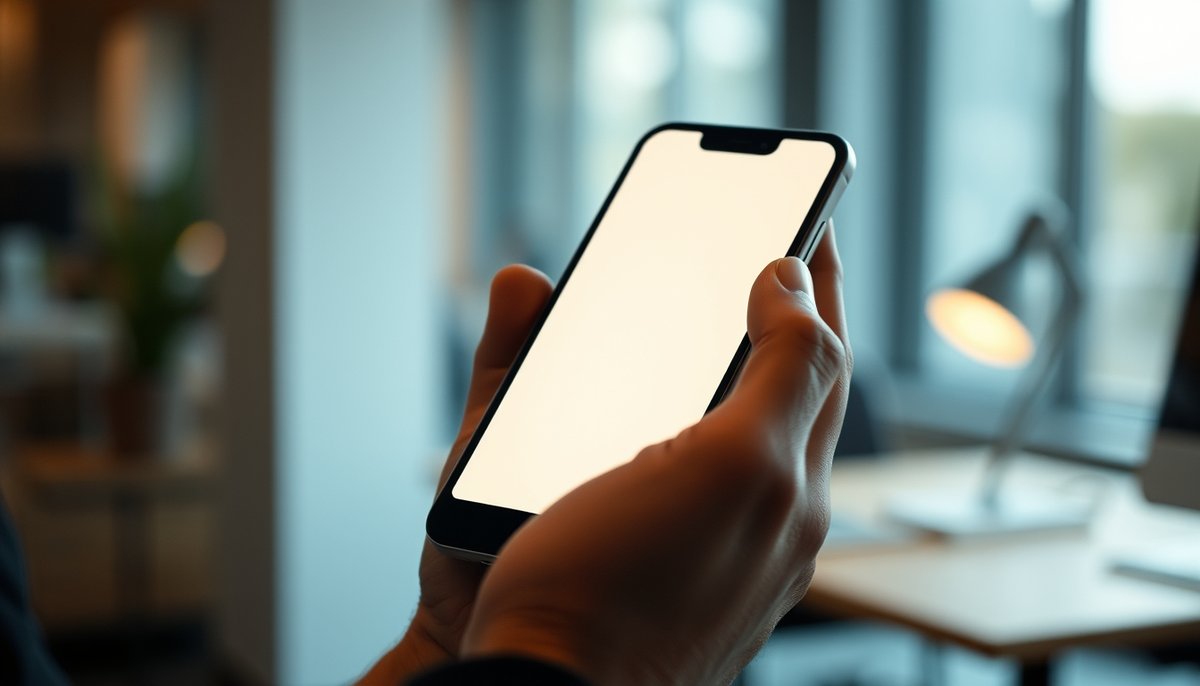 Interfaz de chatbot en español en smartphone con conversación activa