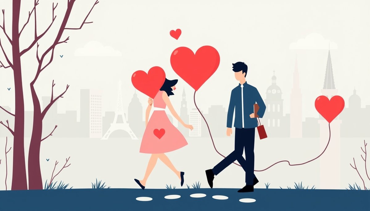 Pareja en búsqueda del tesoro personalizada con mapa y pistas románticas