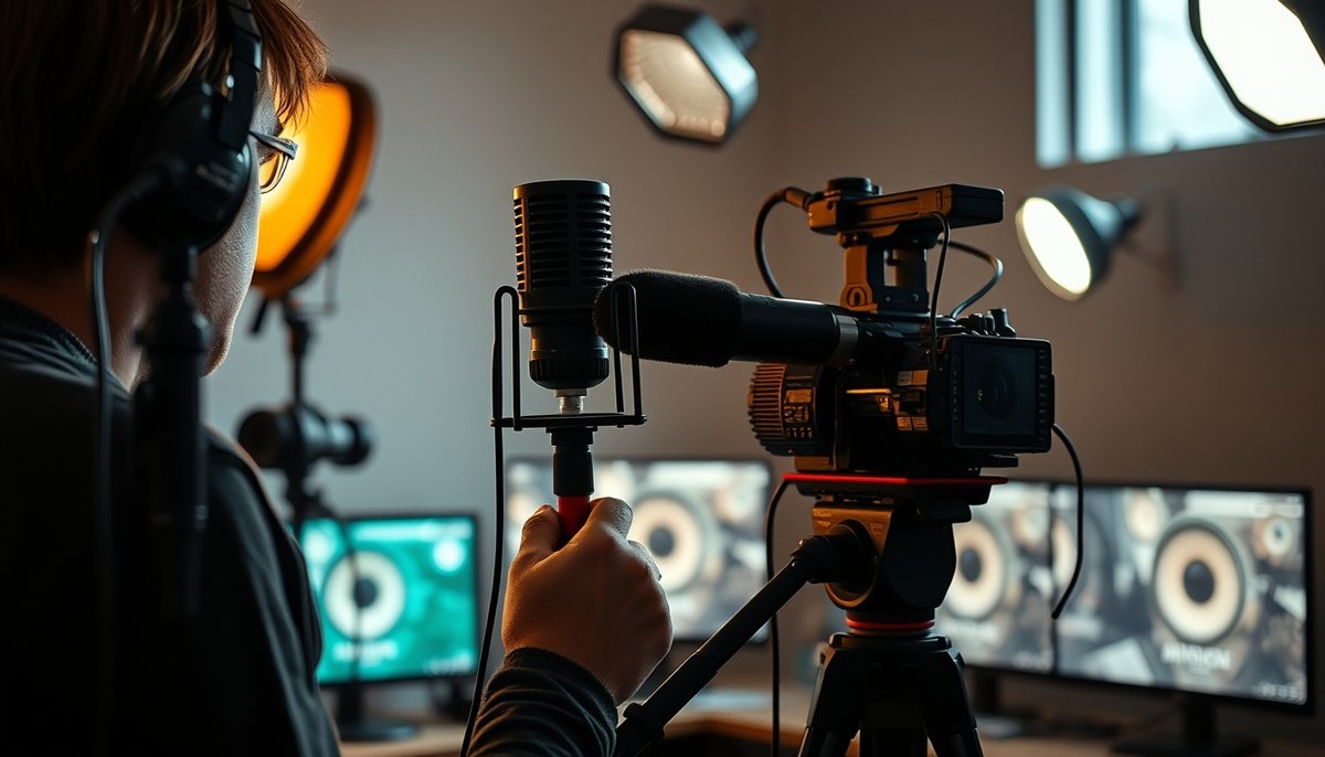 Setup de streaming profesional para monetizar contenido en YouTube