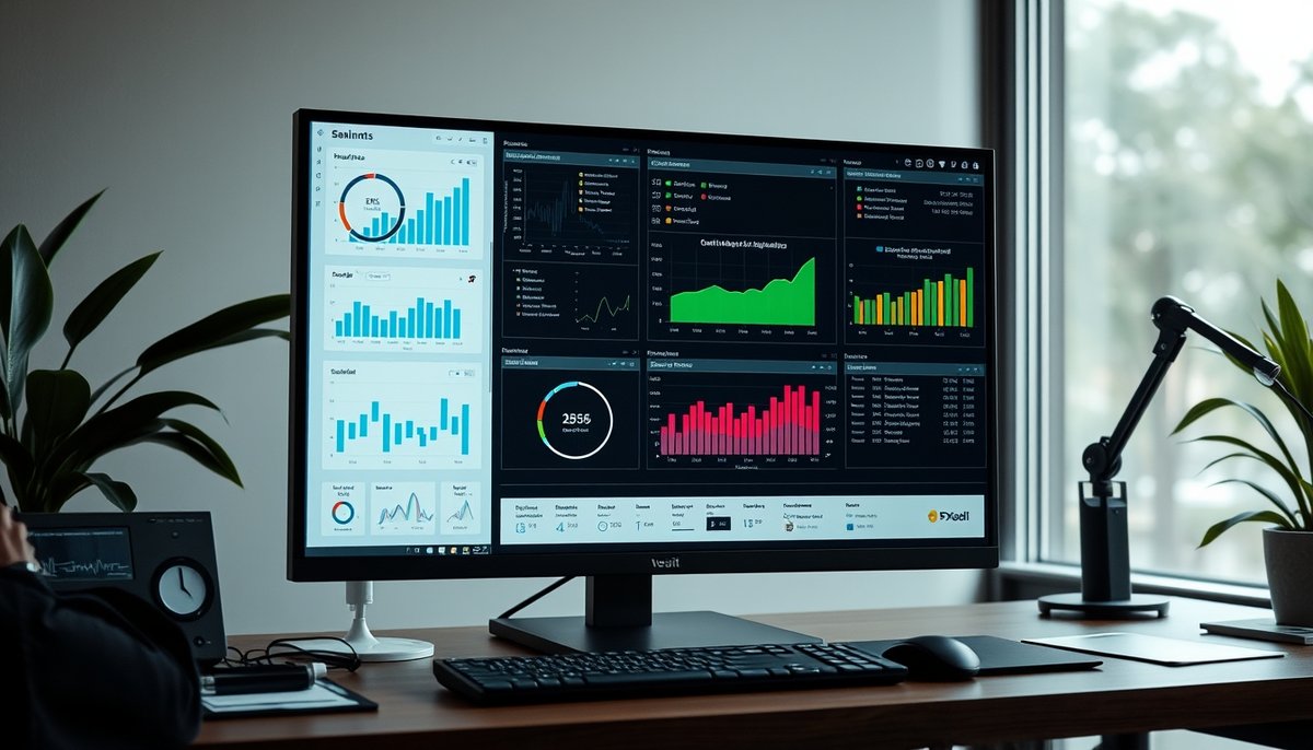 Dashboards integrados mostrando conexiones entre sistemas contables y herramientas de monitoreo RBF