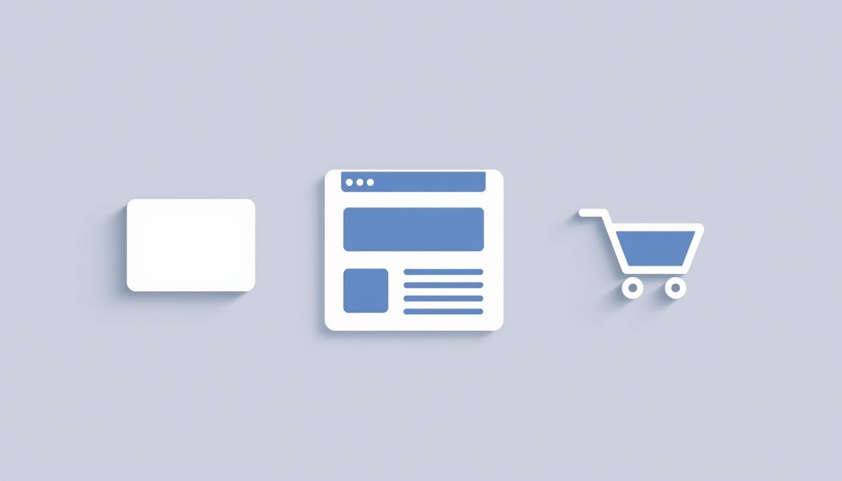 Infografía de tipos de sitios web y sus rangos de precio - Desde webs simples hasta tiendas online complejas Tipos de páginas web básicas, corporativas y e-commerce con precios orientativos